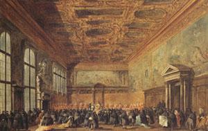 Francesco Guardi rThe Doge Grants an Andience in the Sala del Collegin in the Ducal Palace (mk05) Germany oil painting art